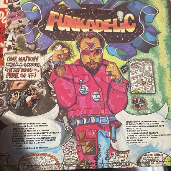 One Nation Under A Groove Funkadelic Vinyl Record 1978